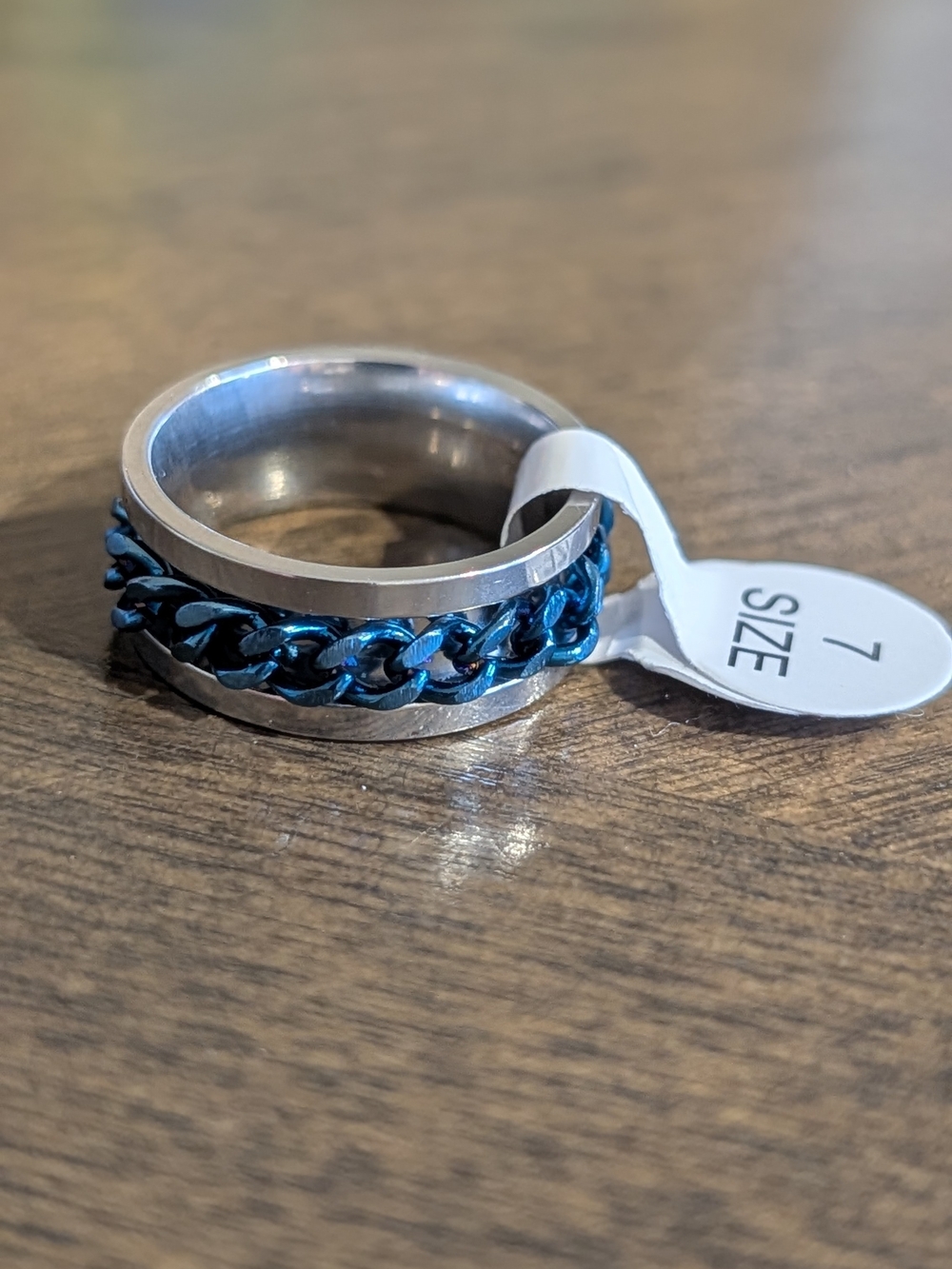 FREE Men‘s Steel Titanium Rotation Ring - Picture 2 of 3